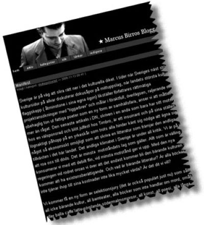 Marcus Birros Blogg - Manifest